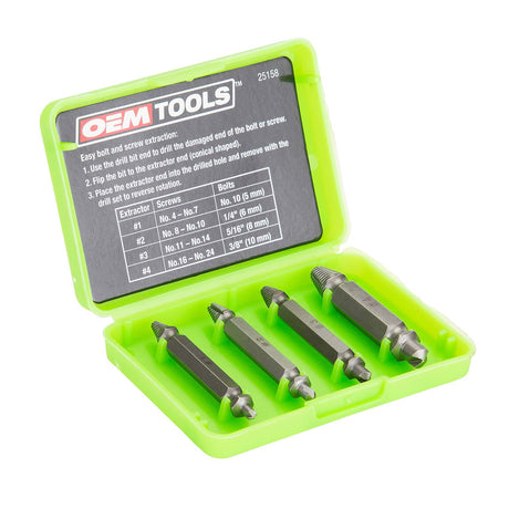 OEMTOOLS 25158 4 Piece Damaged Screw Extractor Set Main Image