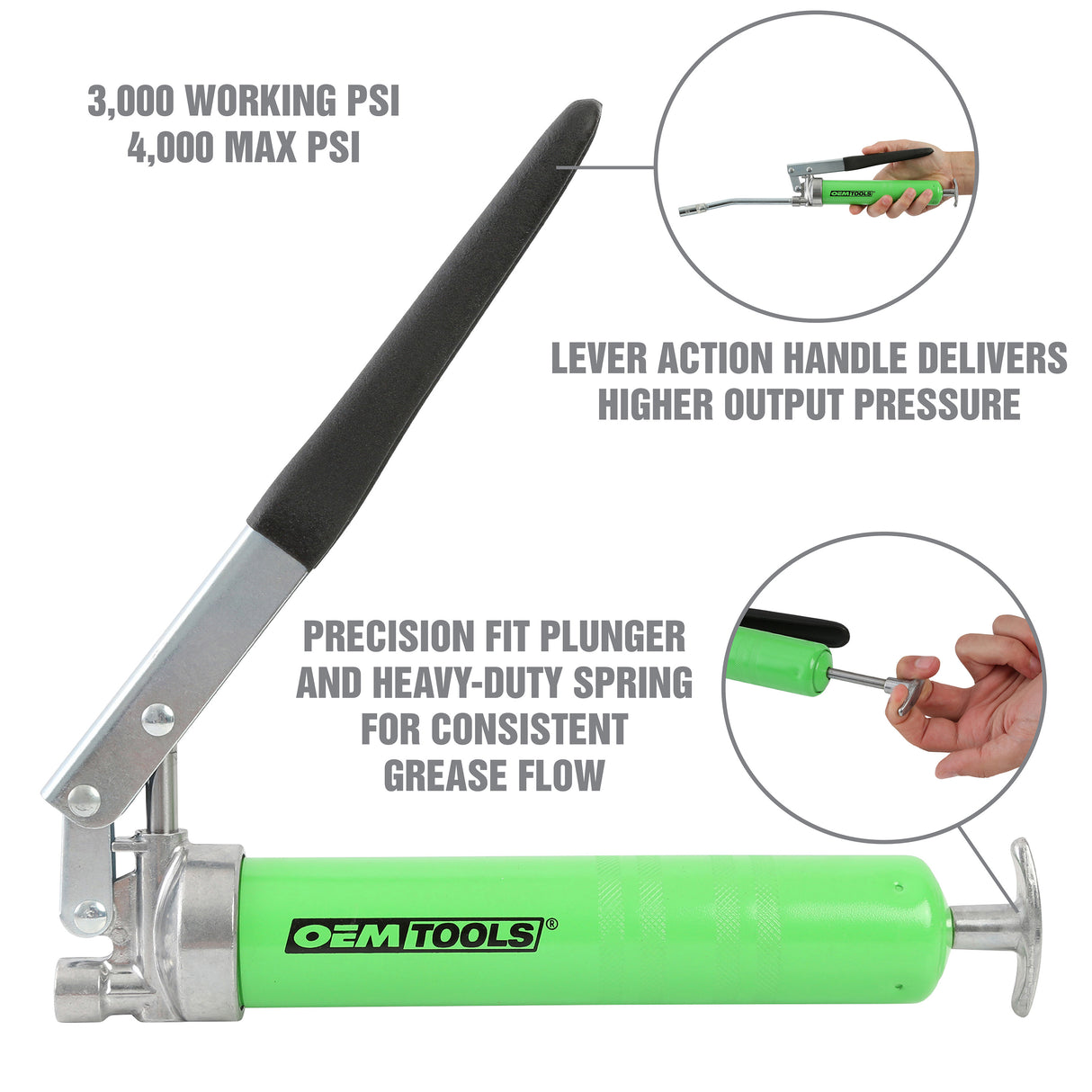 OEMTOOLS 87206 Mini Lever Action Grease Gun Additional Image 2