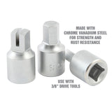 OEMTOOLS 25098 Plastic Oil Drain Plug Removal Set Additional Image 1