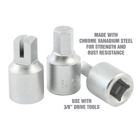 OEMTOOLS 25098 Plastic Oil Drain Plug Removal Set Additional Image 1