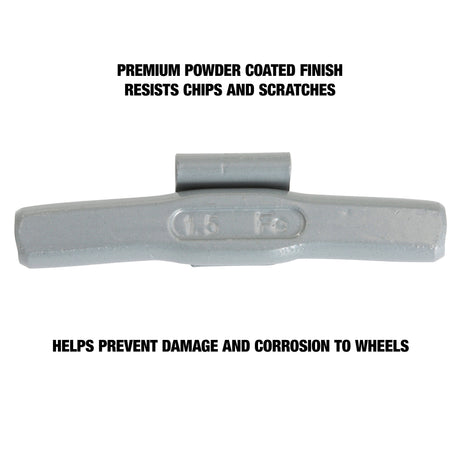 OEMTOOLS 23228 1.50 Oz. P Style Steel Wheel Weight - 1 Box of 25 Additional Image 3