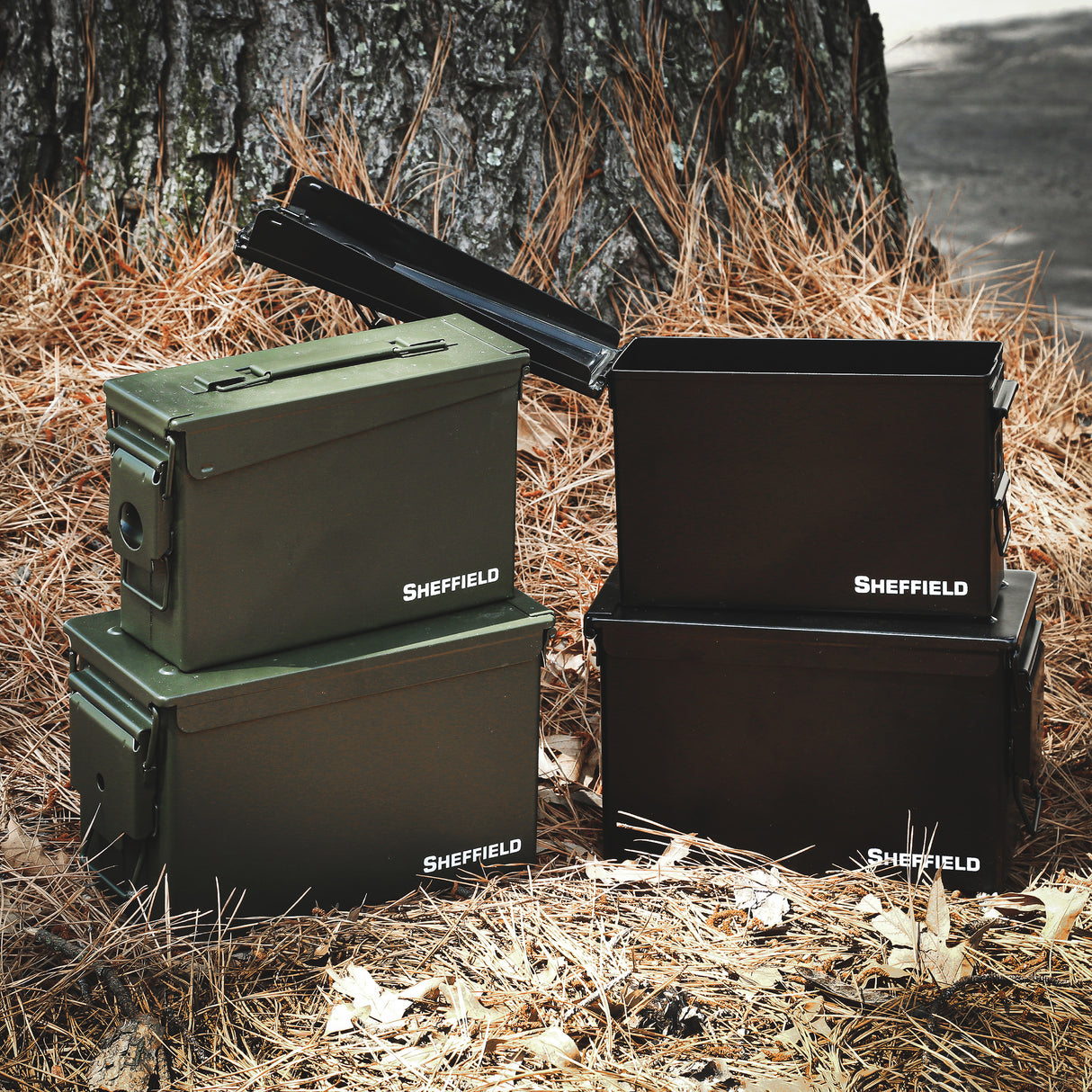 Sheffield 12641 Military Style .30-Cal Ammo Can - Black Additional Image 9