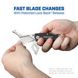 Sheffield 12613 Folding Lock Back® Utility Knife - Black Additional Image 1