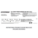 OEMTOOLS 37309 3/4in. Drive Torque Wrench (75-400 Ft/Lb.) Additional Image 8