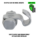 OEMTOOLS 23254 15 gm. EN Style Steel Wheel Weight - 1 Box of 25 Additional Image 2