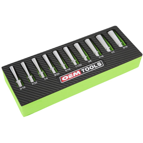 OEMTOOLS 23985 10 Piece 1/4in. Drive Deep Socket Set (SAE) Main Image