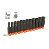 OEMTOOLS 25588 12 Piece 3/8 Inch Deep Impact Socket Set (Metric) Additional Image 1