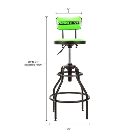 OEMTOOLS 24931TWO Adjustable Hydraulic Shop Stool (2 Pack) Additional Image 1