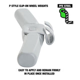 OEMTOOLS 23259 3.0 Oz. P Style Steel Wheel Weight - 1 Box of 25 Additional Image 2