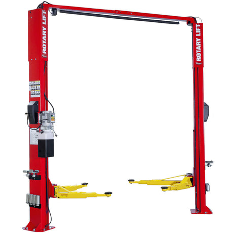 Rotary Lift SPOA10-AV 10,000 Lb. 2-Post Asymmetric Lift with AV Arms - Red Main Image