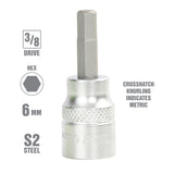 OEMTOOLS 22831 3/8 Inch Drive Hex Bit Socket (6 mm) Additional Image 1