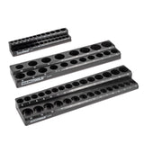 OEMTOOLS 22487 3 Piece Magnetic Socket Tray Set - Black, Metric Main Image