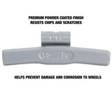 OEMTOOLS 23292 1.50 Oz. LH Style Steel Wheel Weight - 1 Box of 25 Additional Image 3