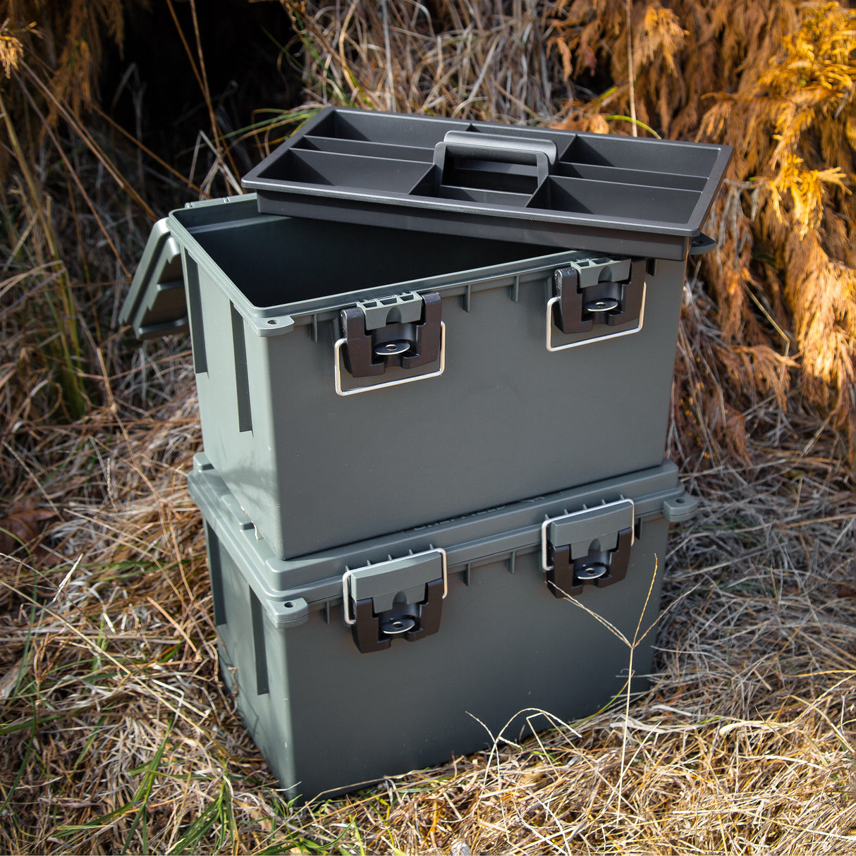 Sheffield 12712 XL Field Box with Lift Out Storage Tray-Olive Drab Green Additional Image 1