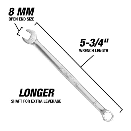 OEMTOOLS 22011 8 mm Metric Combination Wrench Additional Image 2
