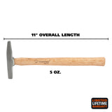 GreatNeck MTH5 Magnetic Tack Hammer (5 Oz.) with Hardwood Handle Additional Image 1