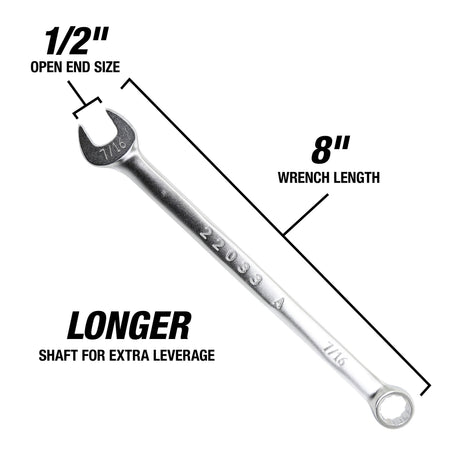 OEMTOOLS 22034 1/2in. SAE Combination Wrench Additional Image 2