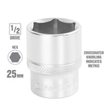 OEMTOOLS 22405 25 mm 1/2 Inch Drive Socket Additional Image 1