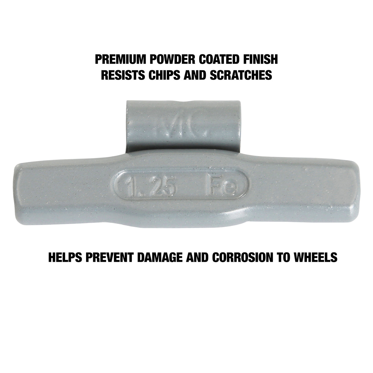 OEMTOOLS 23227 1.25 Oz. MC Style Steel Wheel Weight - 1 Box of 25 Additional Image 3