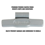 OEMTOOLS 23227 1.25 Oz. MC Style Steel Wheel Weight - 1 Box of 25 Additional Image 3