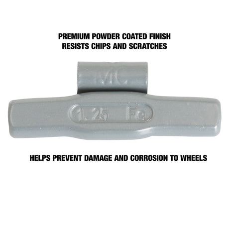 OEMTOOLS 23227 1.25 Oz. MC Style Steel Wheel Weight - 1 Box of 25 Additional Image 3