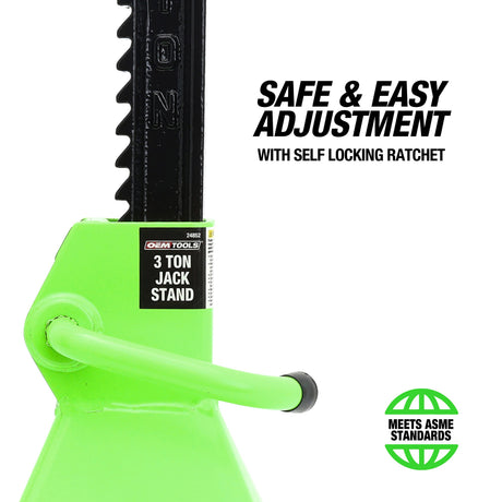 OEMTOOLS 24852 3 Ton Jack Stands (Pair) Additional Image 4