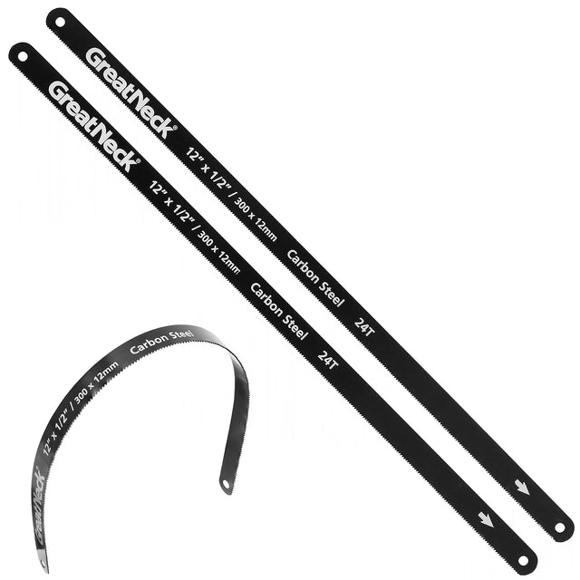 GreatNeck GF213 Standard Hacksaw Blades (12 Inch 24 TPI) – 2 Pack Main Image