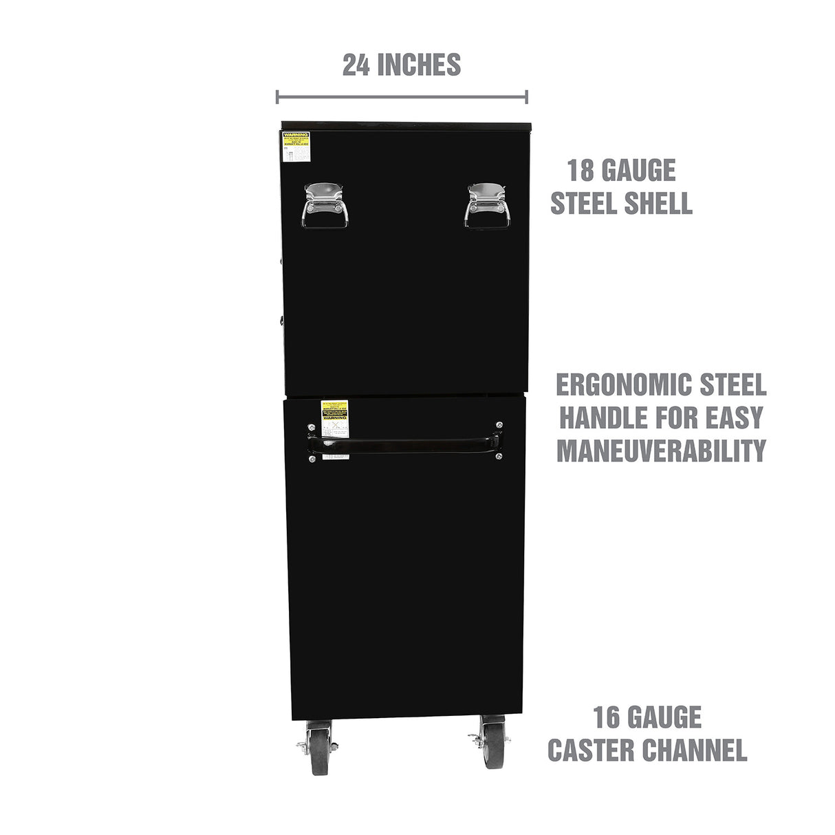 OEMTOOLS 24738 Professional Series 57 Inch Chest and Cabinet Set - Black Additional Image 2