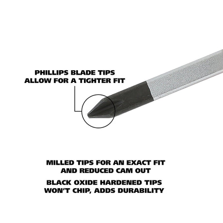 GreatNeck 73144 #4 x 8 Inch Phillips Square Shank Screwdriver Additional Image 2