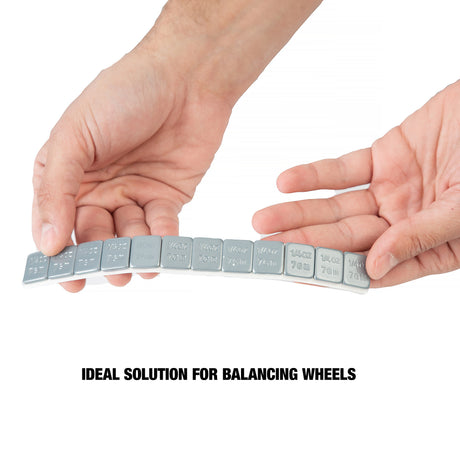 OEMTOOLS 23200 0.25 Oz. Steel Adhesive Wheel Weights, 40 Strips of 12, 480 Per Box Additional Image 3