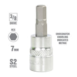 OEMTOOLS 22832 3/8 Inch Drive Hex Bit Socket (7 mm) Additional Image 1