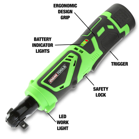 OEMTOOLS 24685 12V MAX Li-ion Power Ratchet Additional Image 4
