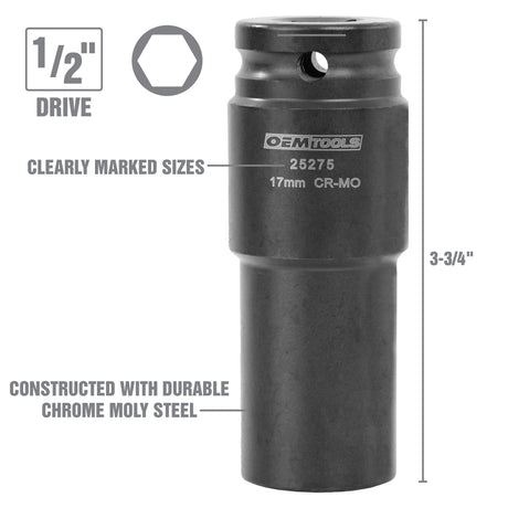 OEMTOOLS 25276 6 Piece Crank Bolt Socket Set Additional Image 4