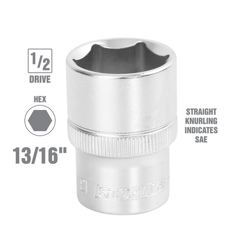 OEMTOOLS 22365 13/16 Inch 1/2in. Drive Socket Additional Image 1