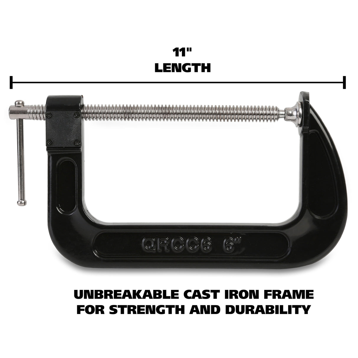 GreatNeck QRCC6 Quick Release C-Clamp (6 Inch) Additional Image 1