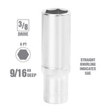 OEMTOOLS 22345 3/8 Inch Drive Deep Wall Socket Additional Image 1