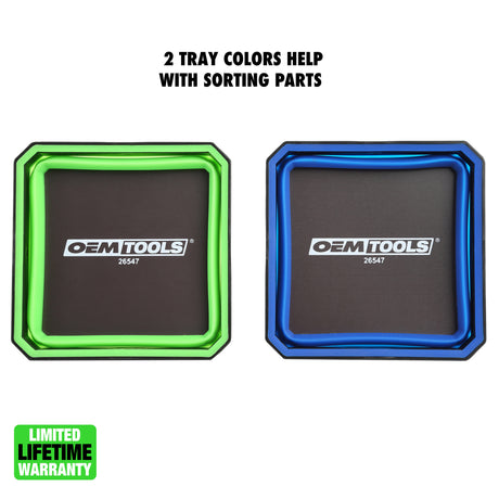 OEMTOOLS 26547 2-Pack Collapsible Magnetic Trays Additional Image 1
