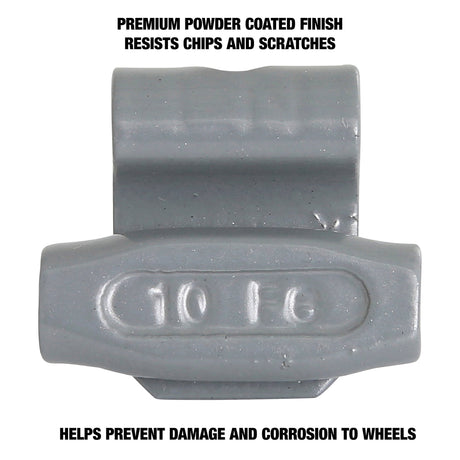 OEMTOOLS 23251 10 gm. EN Style Steel Wheel Weight- 1 Box of 25 Additional Image 3