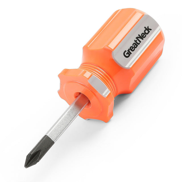 GreatNeck 73110 #1 x 1.5 Inch Phillips Square Shank Stubby Screwdriver Main Image