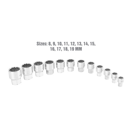 OEMTOOLS 22978 12 Piece 1/4in. Drive GoThru® Socket Set (Metric) Additional Image 1