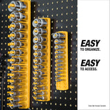 OEMTOOLS 22238 6 Piece SAE and Metric Socket Tray Set (Yellow and Black) Additional Image 1