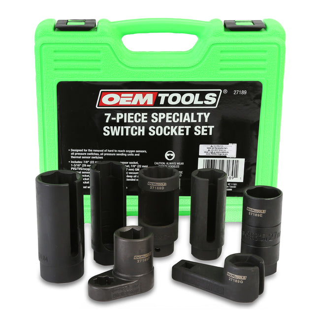 OEMTOOLS 27189 7 Piece Specialty Switch Socket Set Main Image