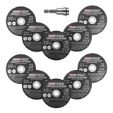 OEMTOOLS 26528 10 Piece Cut Off Wheel Set with Mandrel Main Image