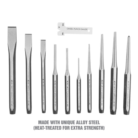 OEMTOOLS 23996 11 Piece Punch and Chisel Set Additional Image 3