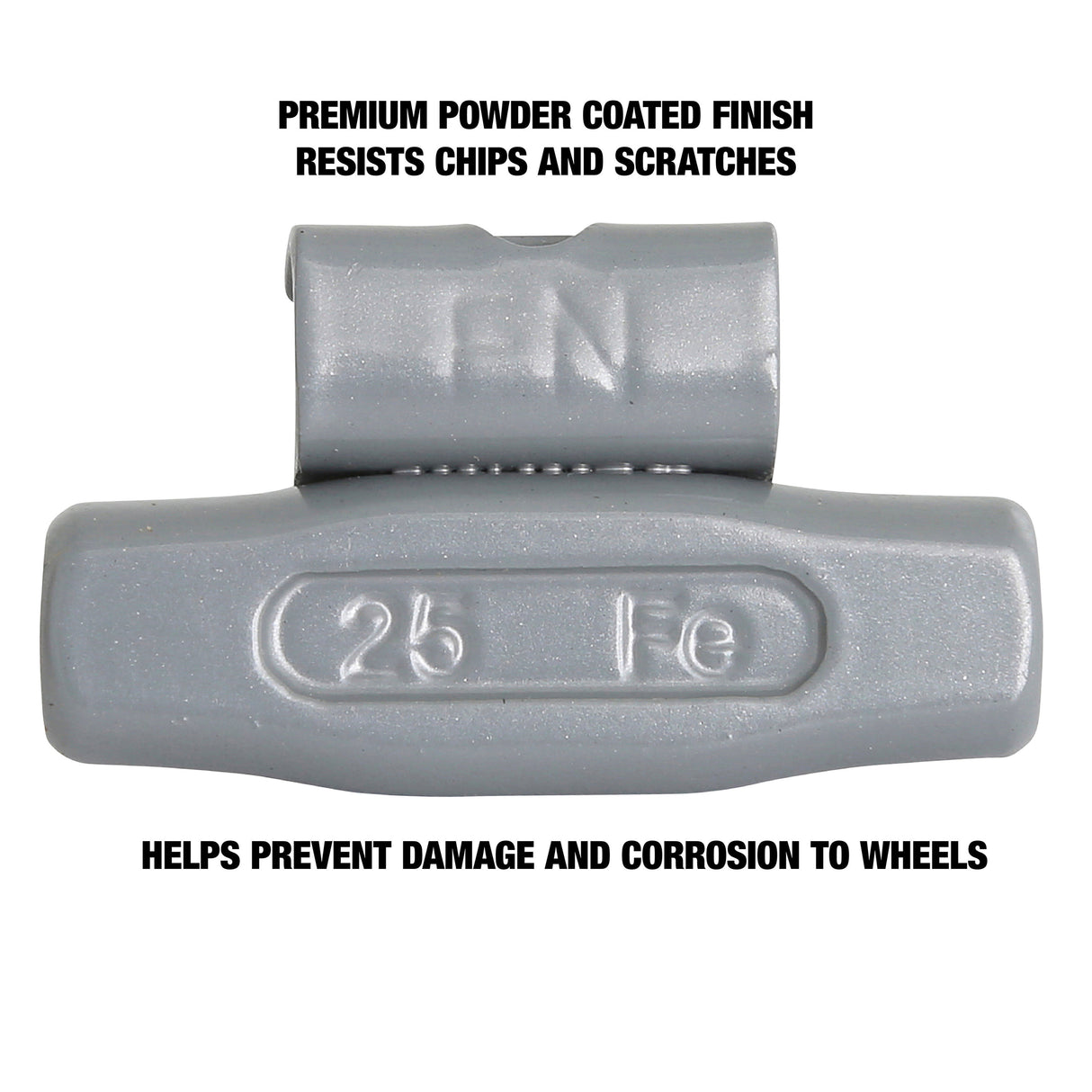 OEMTOOLS 23267 25 gm. FN Style Steel Wheel Weight - 1 Box of 25 Additional Image 3