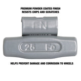 OEMTOOLS 23267 25 gm. FN Style Steel Wheel Weight - 1 Box of 25 Additional Image 3