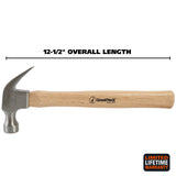 GreatNeck M13C Curved Claw Hammer (13 Oz.) with Hardwood Handle Additional Image 1