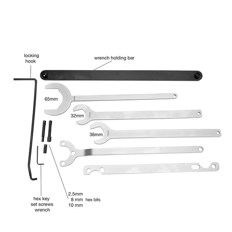 OEMTOOLS 27224 Fan Clutch Service Set for Mercedes-Benz and BMW Additional Image 1