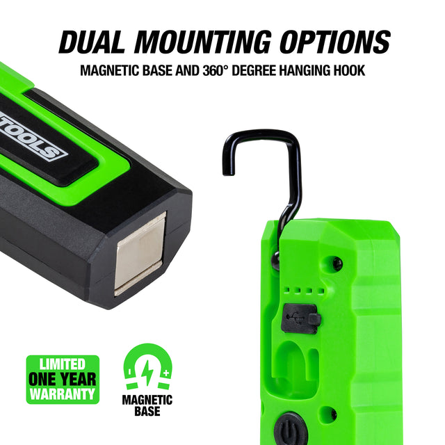 OEMTOOLS 32124 400 Lumens Portable Dual Mode LED Work Light With Multi-Position Mounting Additional Image 2