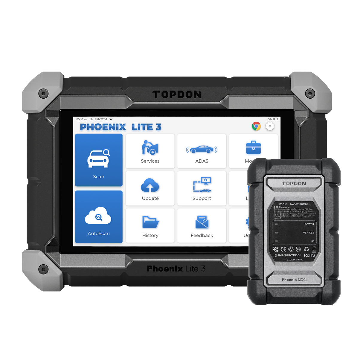 TopDon Phoenix Lite 3 8in. OE-Level Scan Tool Main Image